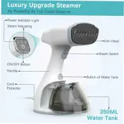 1500W Handheld LCD Travel Steamer for Clothes with 350ml Capacity
