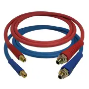 Tectran 13S12201 3/8" Air Brake Red And Blue Jumper Hose With Flex Grip Hd
