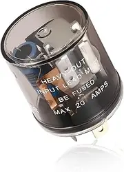 DXNQ LED Flasher Relay, 12V Heavy Duty 2 Pin Electronic Turn Signal Light Relay, Two Prong Relay Fixes Turn Signal Bulbs Hyper Flash for Car Motorcycle Truck, Car Accessories