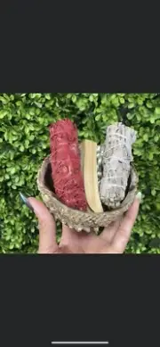 4 Sage smudge Sticks Set - Dragon Blood Sage x 4 Smudge Sticks