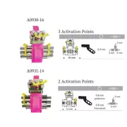 Dental Leone Three Directional Screw Upper Expansion 2/3 Activation Points