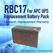 New CSB OEM Replacement Battery Pack RBC17 for APC 650 700 Tower UPS Warranty