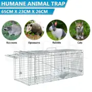 Humane Animal Trap Cage Possum Fox Koala Rabbit Bird Cat Live Catch Folding AU