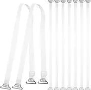 [WRITWAA] Elastic Transparent Bra Straps 20pcs Bra Straps Replacement for Women Extensions Belt Buckle Shoulder