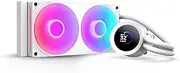 NZXT Kraken Plus 240 RGB – AIO CPU Liquid Cooler – 240mm Radiator – F240 RGB Core Single Frame Fan – Customizable 1.54" Square LCD – AMD® AM5, AM4 – Intel® LGA 1851/1700, 1200/115X – White