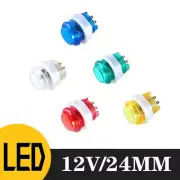 24mm Arcade LED Push Buttons illuminated Microswtich JAMMA MAME Raspberry 12V
