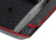 ABS Car Decorative Air Flow Intake Scoop Bonnet Fit for Vent Sticker Cover Hood for Customized Appearance, Easy Installation for Most Cars (Carbon Fiber)