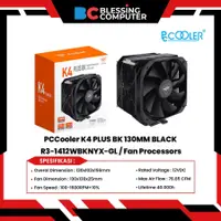 在飛比找蝦皮購物優惠-Pccooler K4 PLUS BK 130MM 黑色 R