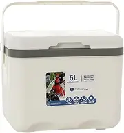 Cooler Box Insulated Box Cold Storage Portable 6L Ice Chest Small Hard Ice Box for Fishing Boat Sport Drink Picnic Barbecue