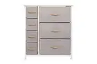 Ovela 7 Drawer Storage Chest (Light Grey), Chest of Drawers & Dressers,