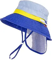 [HECCEI] Baby Sun Hat, UPF 50+ Toddler Sun Protection Cap Adjustable & Breathable with Neck Flap Legionnaires Hat, Summer Essential for Beach, Pool & Outdoor