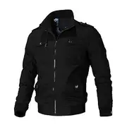Men's Bomber Jacket Military Tactical Jacket Outdoor Windproof Ventilation Breathable Multi-Pockets Spring Autumn Jacket Raincoat Hunting Military Training Bla