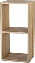 Oak Village 2KOBAKO 04055-10 Solid Wood Furniture Natural Open Type Set of 2 Solid Wood Unit Furniture 14.0 x 12.6 x 28.0 inches (35.6 x 32 x 71.2 cm)