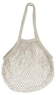 Long Handle String Market Bag (Natural Cotton)