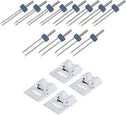SING F LTD 12PCS Twin Needles Double Needle 2/90 3/90 4/90 3 Sizes with 4PCS Groove Pintuck Presser Foot for Household Sewing Machine Accessories