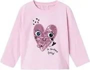 [Name It] Girls' Nmfohfelia Nreg LS Top Box Long Sleeve Shirt, Corsage, 92