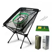 Foldable Chipping Net & Floating Green, Indoor Golf Pro Net +Mat +Balls