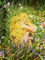 "Forest Nymph" Printed Canvas for Cross Tapestry Needlepoint Embroidery 10561
