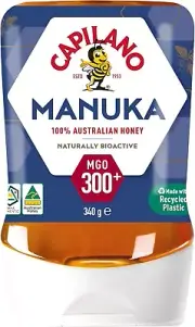 Active Manuka Honey, 100% Pure Australian Honey, Premium Honey, MGO300+, 340G