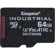 64GB Kingston Technology Industrial UHS-I Class 10 Micro SDXC Memory Card