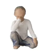 Willow Tree Figurine Inquisitive Child (Darker Skin & Hair) Susan Lordi 27350