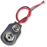 Conwork 9V Battery Snap Connector, 9 Volt Battery Button Clips Connector, Buckle Ends Wire Leads Plastic Housing (10-Pack)