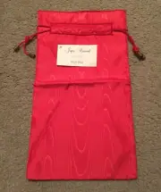 New JOYCE HANCOCK Satin Hot Pink Shoe Dust Cover Bag Pouch Travel Drawstring NWT