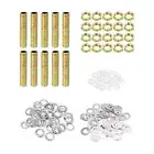 1/8IP Thread 1.97" Lamp Pipe Kit Nuts Washers Fasteners Assortment Hardware