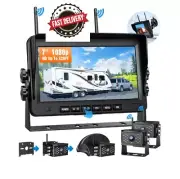 Feisike RV Backup Camera Wireless HD 1080P with 2 Cameras, Waterproof 7''
