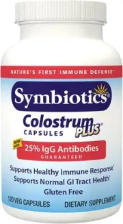 Symbiotics Colostrum 120ct Vegetable Capsules - Immunity Support - Lactoferrin S