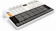 IK Multimedia UNO Drum White Ultra-Portable Analog/PCM Drum Machine Sequencer