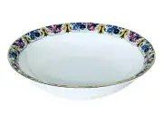 Antique Epiag Czechoslovak PRINTEMPS Pirkenhammer Flowers Fruit Dessert Bowl NEW