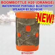 SCOSCHE BOOMBOTTLE H2O+ IP67 RUGGED WATERPROOF WIRELESS BLUETOOTH SPEAKER ORANGE