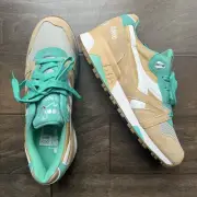 Diadora NYL N9000 Golden Straw / Bermuda Green 501.160827 01 C6121 Size 9.5 DS