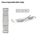 Expandable Bathroom Bath Caddy Bathtub Soap Brush Organiser Holder Shelf Tray