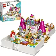 LEGO® Disney Ariel, Belle, Cinderella and Tiana’s Storybook Adventures 43193 Building Kit; A Fun Buildable Toy for Kids