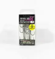 Gamakatsu 67554 Treble Hook RB H Hyper Shield Size 1 ,6 Per pack (9205)