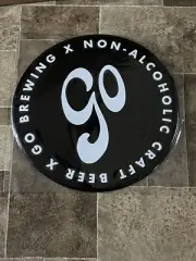 Go Brewing Non Alcoholic Beer Embossed Tin Sign Game Room Chicago
