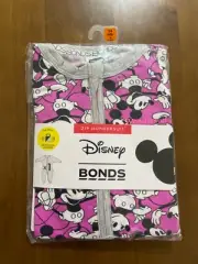 BONDS BABY WONDERSUIT - MICKEY MANIA - PURPLE - SIZE 00 - BNIP