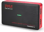 Pyle Video Game Capture Card Device with Video Recorder, HDMI Output, Full HD 1080P Live Streaming, USB, SD, PC, DVD, PS4, PS3, Xbox One, Xbox 360 and Wii