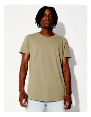 [Kenji] Hadspen Drop Shoulder Curved Short Sleeve Tee in Sand