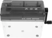UTHCLO Desktop Manual Shredder Portable Hand-Crank Paper Cutting Tool for Use Effortless Shredding of Documents and Financial Papers Easy to Clean and Operate for Secure Disposal