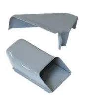 Gloss Grey Doghouse Oil Cooler 2 pc Tinware VW Dune Buggy Bug Ghia Thing Bus Bug