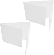 VILLFUL 2pcs Desk Divider Shield Barrier for Students Privacy Sneeze Guard Board Easy Installation Classroom Desk Partition Screen