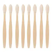8x Eco Basic Natural Bamboo Toothbrush Adult Oral Dental Care Teeth Cleaner Soft