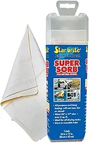 Star brite 040046 Supersorb Smooth Fast Dry Chamois Synthetic PVA Wipes