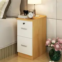 在飛比找momo購物網優惠-【E家工廠】北歐床頭櫃 簡易床邊櫃 收納櫃 床邊桌 小型邊桌