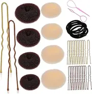 OATIPHO 1Set Hair Bun Maker Donut Bun Maker with Shaped Pins Hair Ties Versatile Accessories for Elegant Hairstyles for Quick Easy Updos