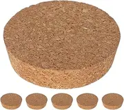 Yardwe 6pcs Hydroponic Planter Cork Lids Stoppers Reusable Flower Vase Lids Soft Wood Cork Plugs Glass Bottles Topper for for Water Planting Glass Containers