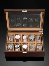 在飛比找樂天市場購物網優惠-手錶盒收納盒木質首飾盒家用簡約機械錶腕錶懷錶箱錶盒收藏整理盒